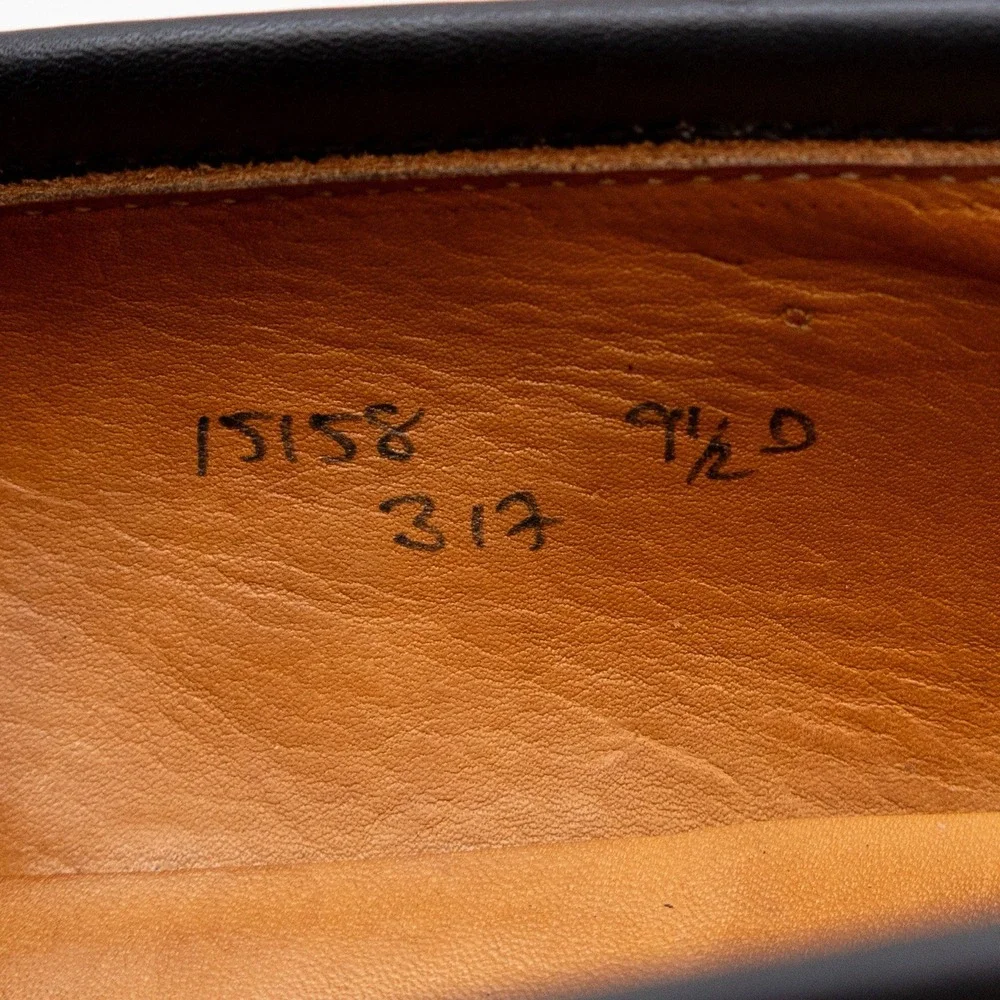 Peal & Co. for Brooks Brothers‎ Black Leather Penny Loafers – Size 9.5 D